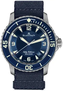 Blancpain Fifty Fathoms 5015-12B40-NAOA Titanium Blue