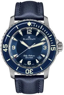 Blancpain Fifty Fathoms 5015-12B40-O52A Titanium Blue