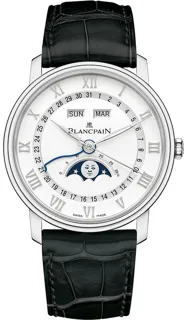 Blancpain Quantième Complet 6654A-1127-55B Stainless steel White