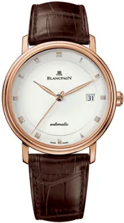 Blancpain Villeret 6223-3642-55b 18kt Rose Gold Silver