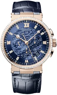 Breguet Marine Chronograph 5529BR/YD/9WV/D0 Rose gold Blue