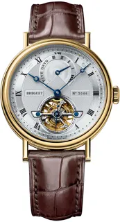 Breguet Tourbillon 5317BA/12/9V6 Yellow gold Silver