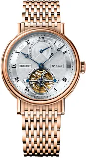 Breguet Tourbillon 5317br/12/rv0 39mm Rose gold Silver