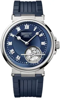 Breguet Marine Tourbillon 5577PT/Y2/5WV Platinum Blue