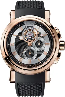 Breguet Marine Tourbillon Chronograph 5837BR/92/5ZU Rose gold Black