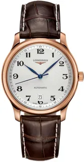 Longines Master Collection L2.628.8.78.3 38.5mm Rose gold Silver