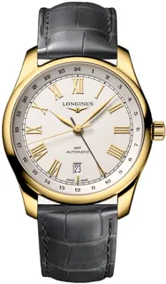 Longines Master Automatic GMT L2.844.6.71.2 Yellow gold Silver