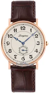 Longines Heritage L4.785.8.73.2 Rose gold White