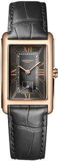 Longines DolceVita L5.512.8.75.2 37mm Rose gold Black