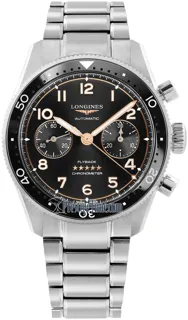 Longines Spirit L38214536 Stainless steel Black