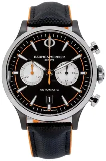 Baume & Mercier Capeland M0A10451 Stainless steel Black$opaline$silvered