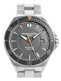 Baume & Mercier Clifton M0A10340 Steel$Satin polished Black$Opaline