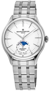 Baume & Mercier Clifton M0A10552 Stainless steel White$Porcelain-like