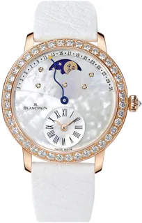 Blancpain Ladies Retrograde Calendar Moonphase 3653-2954-58B Red gold White