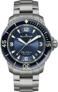 Blancpain Fifty Fathoms 5015-12B40-98B Titanium Blue