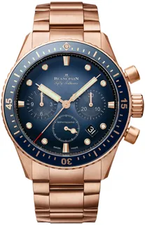 Blancpain Fifty Fathoms 5200-3640-76S Rose gold Blue