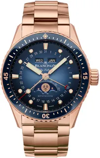 Blancpain Fifty Fathoms 5054-3640-76S Rose gold Blue