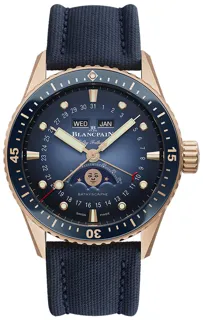 Blancpain Fifty Fathoms 5054-3640-o52a Rose gold Blue