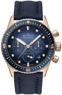 Blancpain Fifty Fathoms 5200-3640-o52a Rose gold Blue