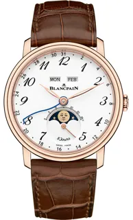 Blancpain Villeret 6639A-3631-55B Red gold White