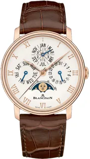 Blancpain Villeret 6656-3642-55B 18kt Rose Gold Silver