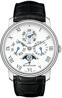 Blancpain Villeret 6659-3431-55B 42mm Platinum White