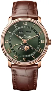 Blancpain Villeret 6654A-3653-55B Rose gold Green