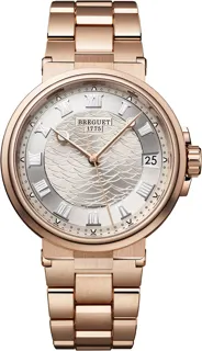 Breguet Marine 5517BR/12/RZ0 Rose gold Silver