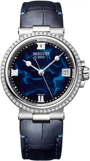 Breguet Marine 9518ST/E2/984/D000 Stainless steel Blue