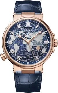 Breguet Marine Hora Mundi 5557BR/YS/9WV Rose gold Blue