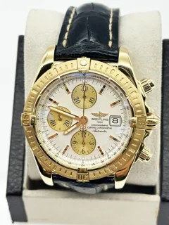 Breitling Chronomat K13356 18k yellow gold White