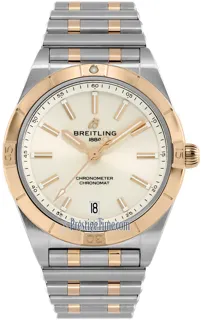 Breitling Chronomat U10380101A1U1 Rose gold and Stainless steel White