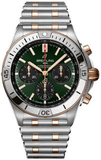 Breitling Chronomat UB0134131L1U1 Rose gold and Stainless steel Green