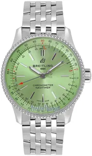 Breitling Navitimer A17395361L1A1 35mm Stainless steel Green