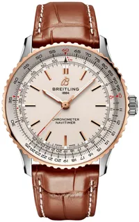 Breitling Navitimer U17329F41G1P1 Stainless steel and Red gold Cream