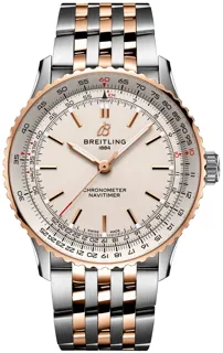 Breitling Navitimer U17329F41G1U1 Rose gold and Stainless steel Cream