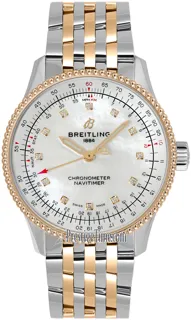 Breitling Navitimer U17395211A1U1 Rose gold and Stainless steel Mother of Pearl