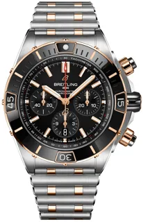 Breitling Super Chronomat UB0136251B1U1 Stainless steel and Red gold Black