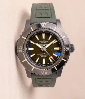 Breitling Superocean V17369 48mm Titanium and Black DLC green$black