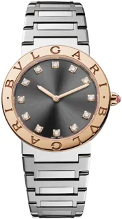 Bulgari Bvlgari Bvlgari 103757 Yellow gold and Stainless steel Pink and Silver