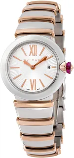 Bulgari Lucea 102193 Rose gold and Stainless steel Silver