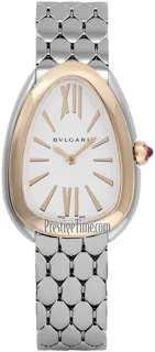 Bulgari Serpenti Seduttori 103144 33mm Rose gold and Stainless steel Silver