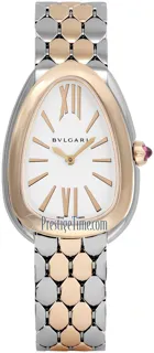 Bulgari Serpenti Seduttori 103277 33mm Stainless Steel$18kt Rose Gold Silver