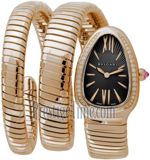 Bulgari Serpenti Tubogas 101814 18kt Rose Gold Black