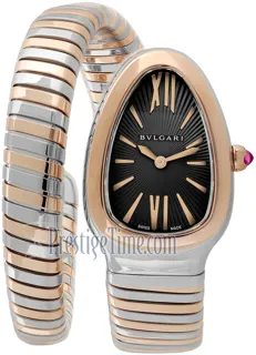 Bulgari Serpenti Tubogas 102123 Rose gold and Stainless steel Black