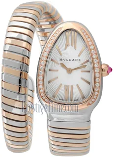 Bulgari Serpenti Tubogas 102237 Stainless Steel$Rose Gold Silver