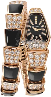 Bulgari Serpenti 101790 18kt Rose Gold Black