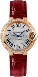 Cartier Ballon Bleu 33mm WJBB0033 Rose gold Silver