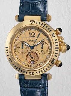 Cartier Pasha Chronograph 2111 38mm 18k yellow gold