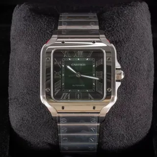 Cartier Santos de Cartier Stainless steel Green